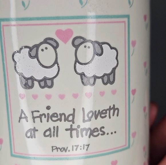 💕2/$25💕Adorable David Gish vintage Friendship Mug 1988 with heart handle - Picture 6 of 8